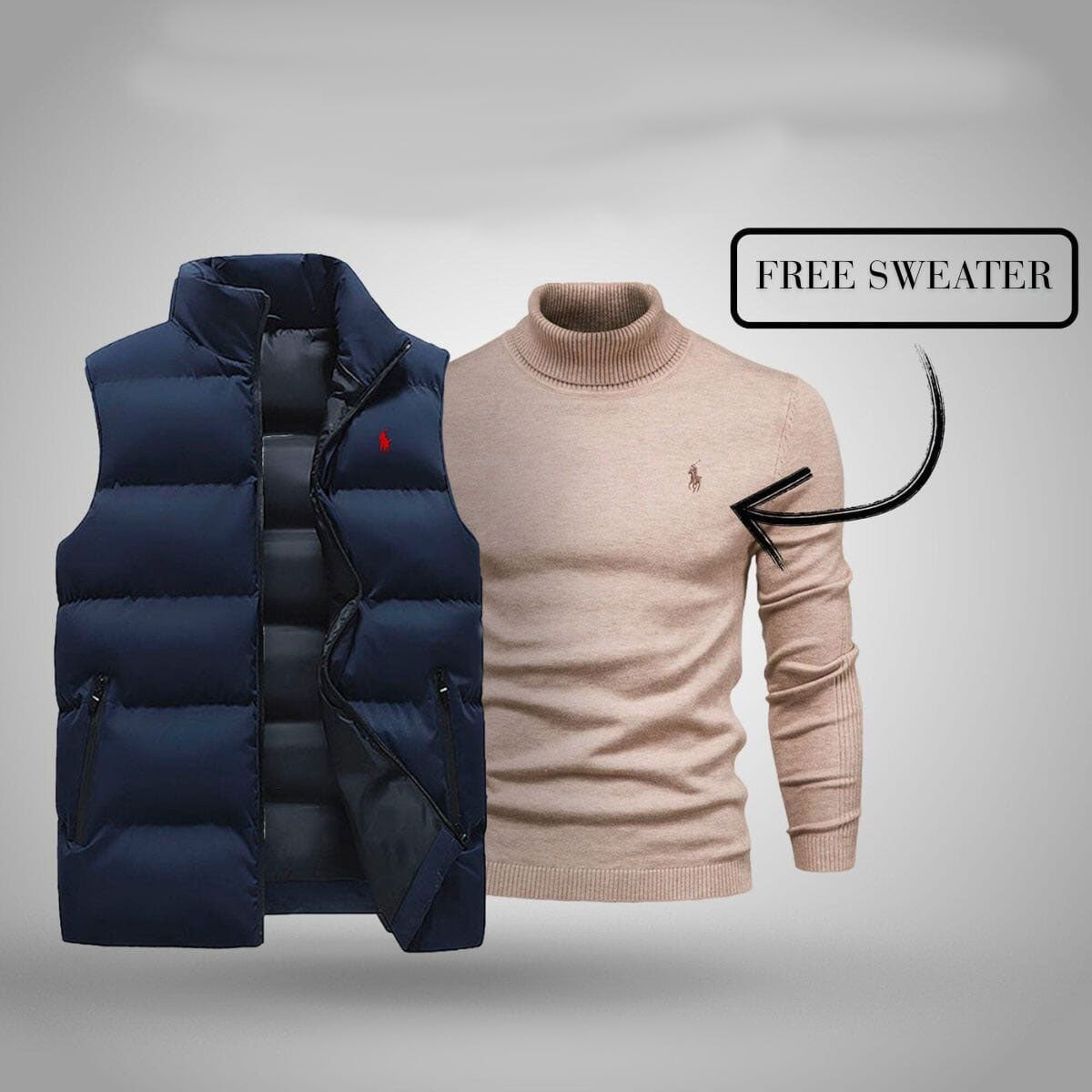 RL Cardigan + gratis Pullover