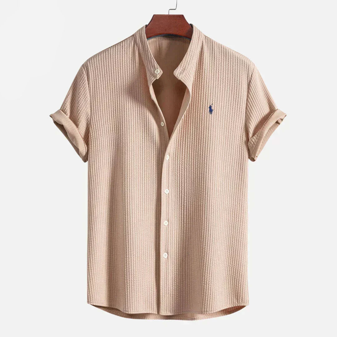 RL Geripptes Slim-Fit-Sommerhemd