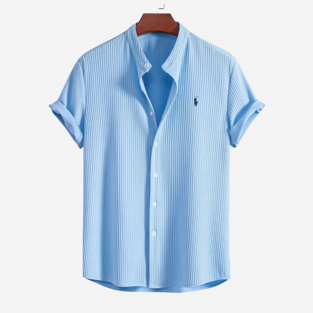 RL Geripptes Slim-Fit-Sommerhemd