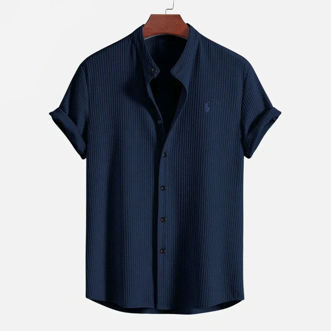 RL Geripptes Slim-Fit-Sommerhemd