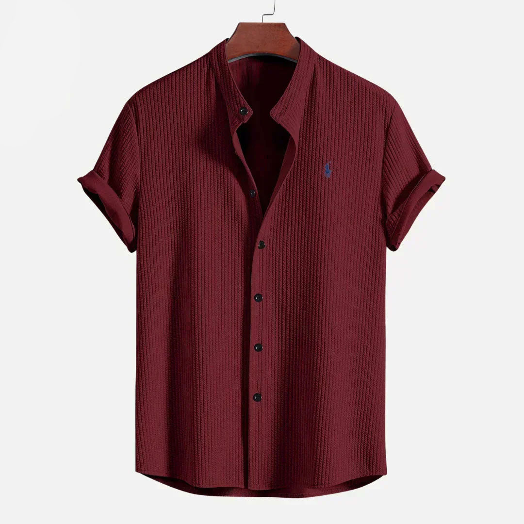 RL Geripptes Slim-Fit-Sommerhemd