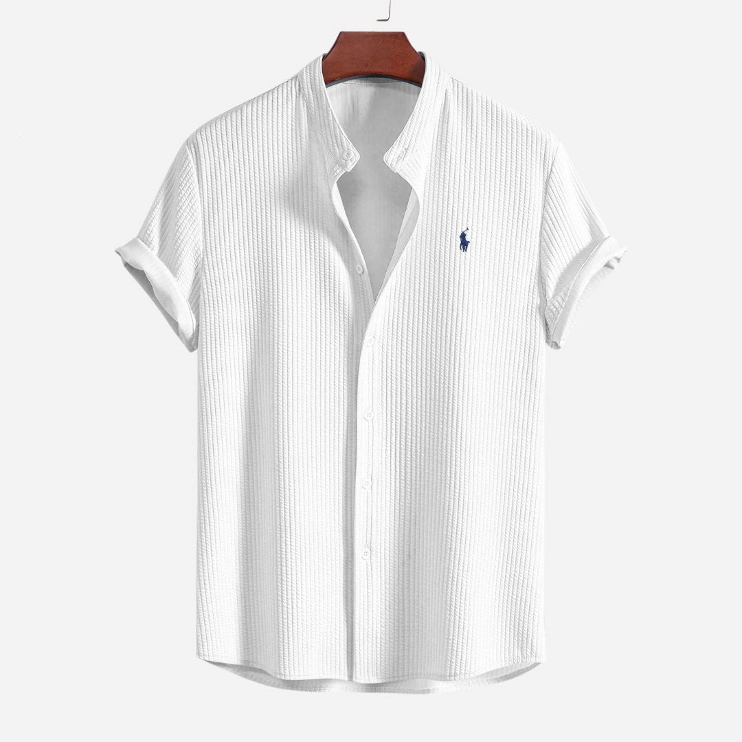 RL Geripptes Slim-Fit-Sommerhemd